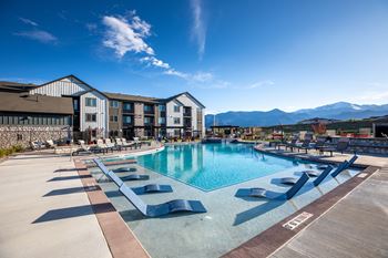 Swimming Pool at Luxury Colorado Springs Apartments